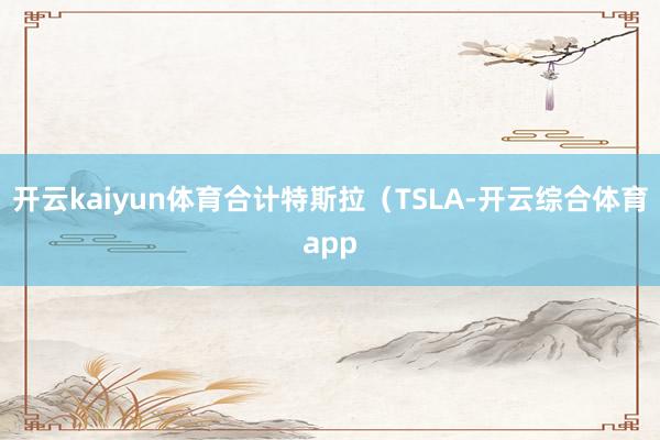 开云kaiyun体育合计特斯拉（TSLA-开云综合体育app