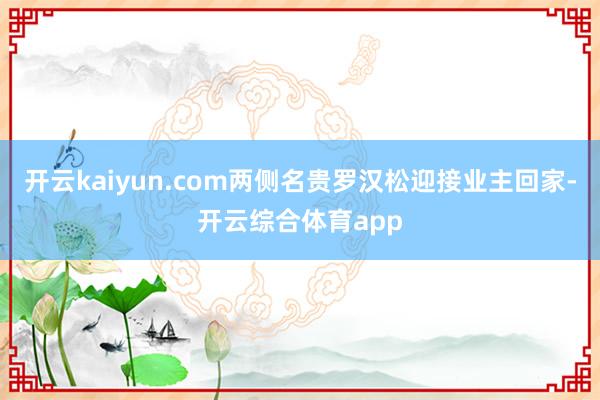 开云kaiyun.com两侧名贵罗汉松迎接业主回家-开云综合体育app